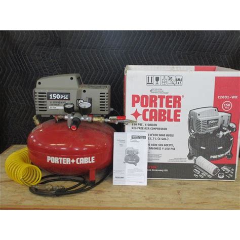 Porter Cable Pancake Air Compressor 6 Gallon 150 Psi Great Condition Works