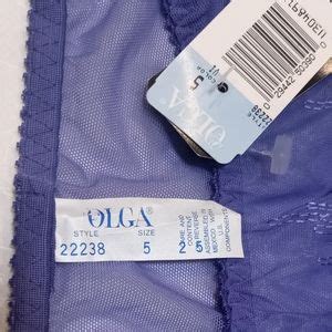 Olga Intimates Sleepwear Vintage Olga Sheer Embroidered Hi Cut Bikini Panties Purple