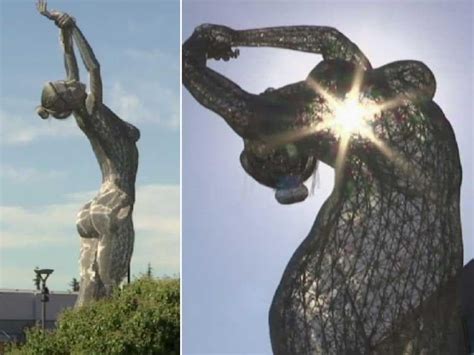 Watch Foot Nude Statue Sparks Controversy Hindustan Times