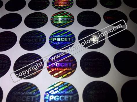 Hhv Polyester Security Hologram Labels Transparent Labels Packaging