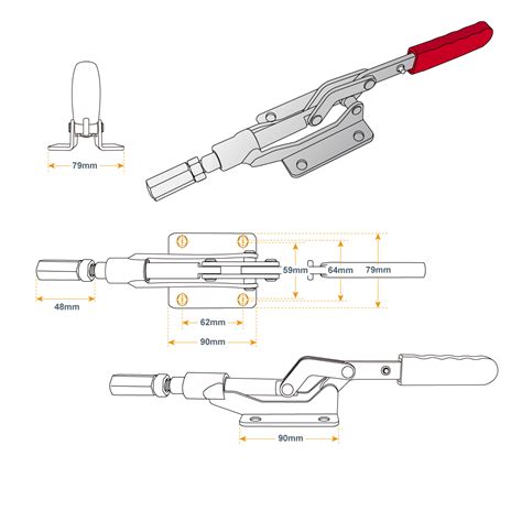 Push Pull Quick Release Toggle Clamp 1000 Lbs Avanti Systems Co Ltd