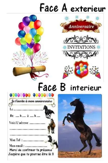 Arriba Imagen Carte Invitation Anniversaire Cheval Fr