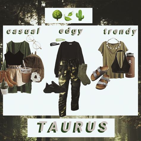 T A U R U S Mood Board Aesthetic Zodiac Outfit Moodboard Taurus