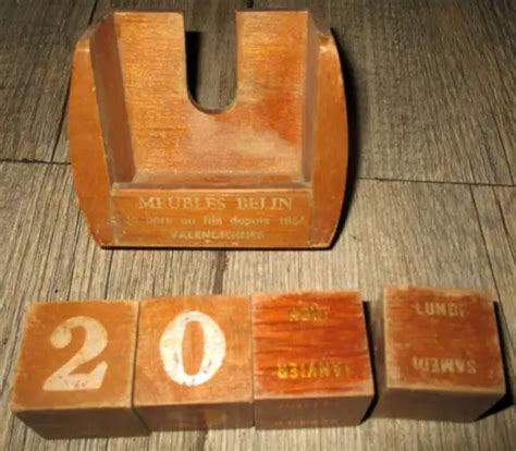 Meubles Belin Calendrier Perp Tuel Bois Socle Cubes Valenciennes