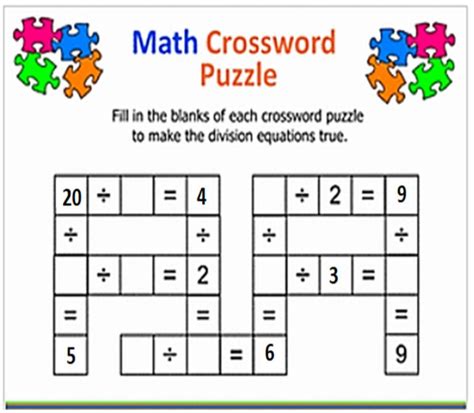 Division Crossword Puzzle Worksheet Live Worksheets Worksheets Library