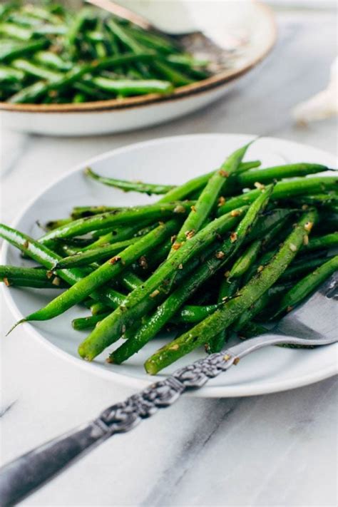 3 Ingredient Garlic Charred Green Beans Paleo Vegan Nyssas Kitchen