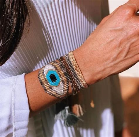 Bluestar Handmade Turkish Eye Turkish Eye Bracelet With Crystal