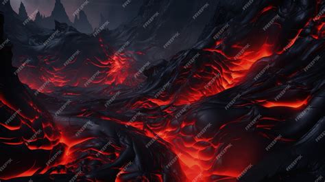 Premium Ai Image Captivating Lava Wallpaper Fiery Beauty And Volcanic