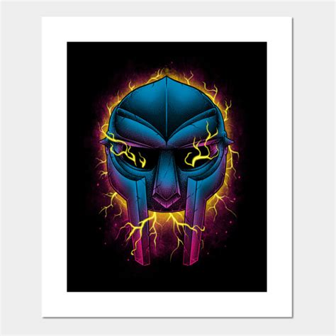 Mf Doom Retrowave Mask Mf Doom Posters And Art Prints Teepublic