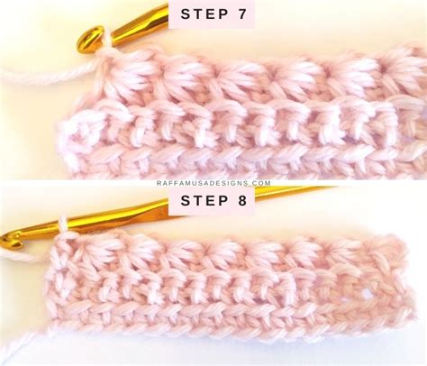 star stitch scarf  crochet pattern raffamusadesigns