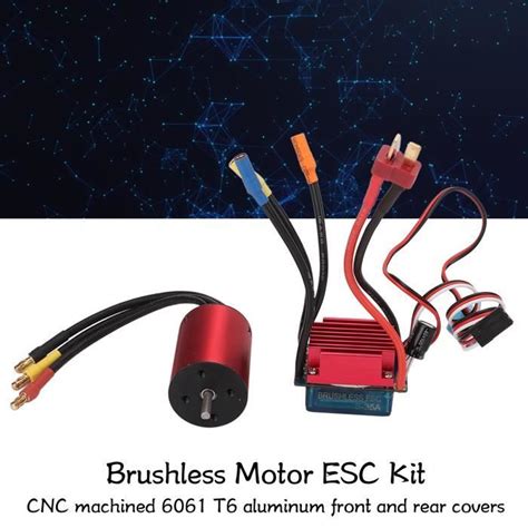 Kit Moteur Balais Esc Kv Moteur Balais A Esc Balais Pour