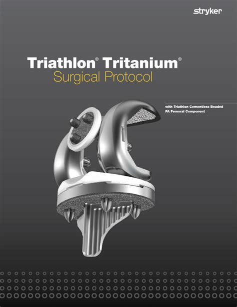 (PDF) Triathlon Tritanium Surgical Protocol · Metal-Backed Patella ...