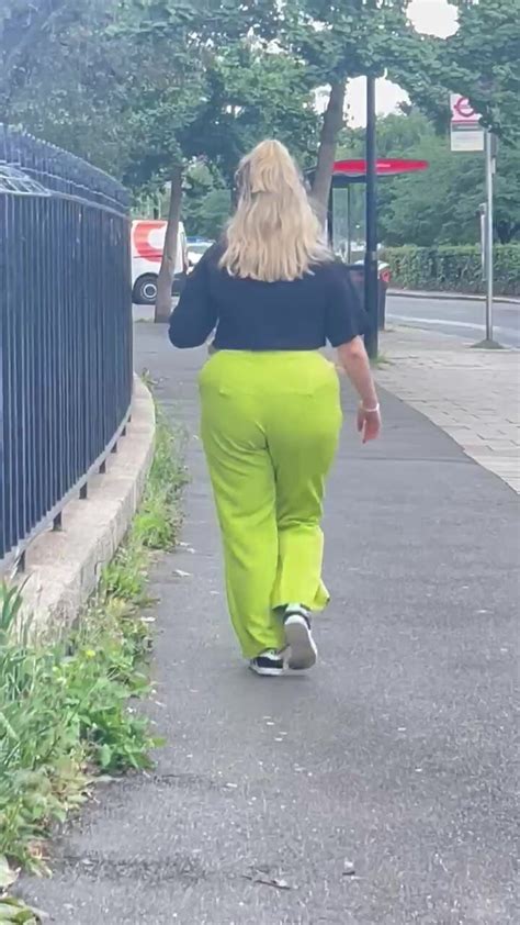 Blonde Bbw In Tight Green Pants ThisVid
