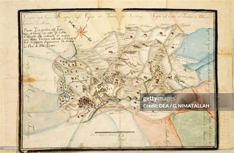 Cartography, Italy. Map of the Gangi area, Palermo. News Photo - Getty Images