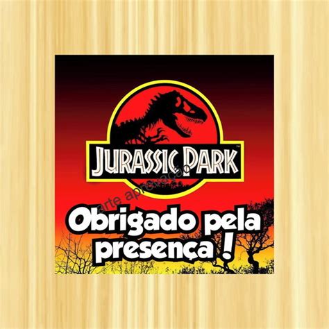 Tag Agradecimento Jurassic Park Elo7