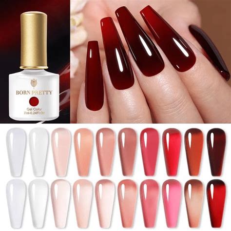 Born Pretty Jelly Nude Gel Polish Review Swatches Cosmetics Urgery News