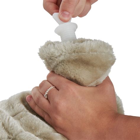 Single Wilko Faux Fur Neck Hot Water Bottle In Assorted Styles Wilko