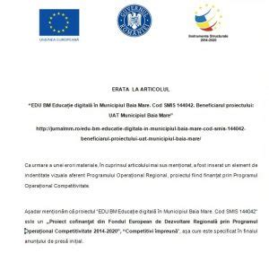 Erat La Articolul Edu Bm Educa Ie Digital N Municipiul Baia Mare