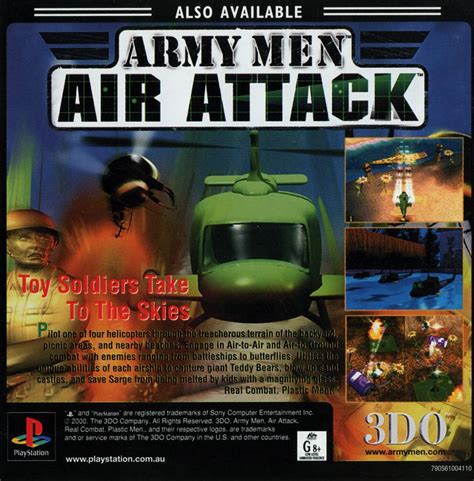 Army Men 3d 1999 Playstation Box Cover Art Mobygames