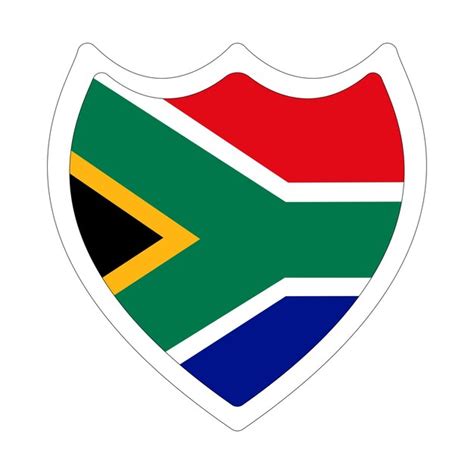 Premium Vector Flag Of South Africa In Shape South Africa Flag