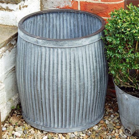 Large Galvanized Planters Uk Mbi Garden Plant