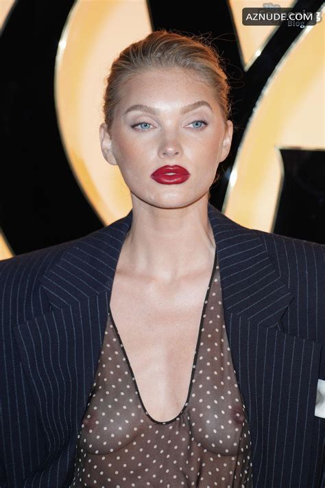 Elsa Hosk Sexy Flashes Her Nude Boobs At Paris Fashion Week Event AZNude