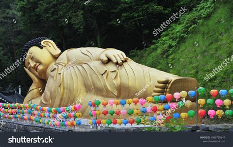 Worlds Largest Lying Down Buddha Sanctuary Stock Photo 1096758347