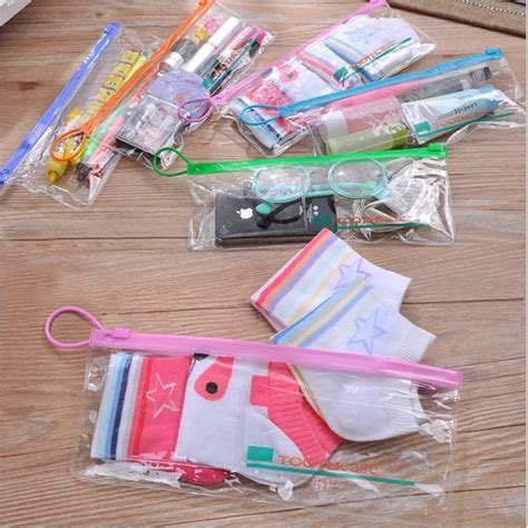 Clear Pvc Toothpaste Case Portable Pvc Plastic Ziplock Toothbrush Bag