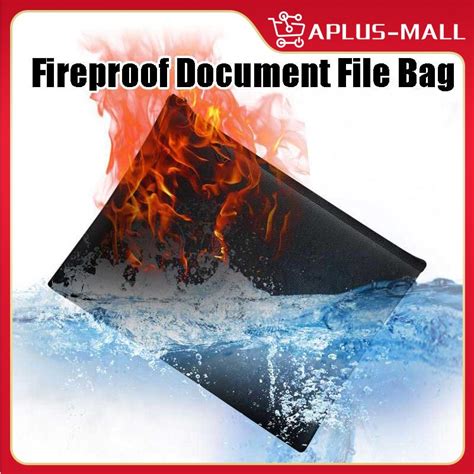 Fireproof Document Bag Fireproof Safe Storage For File Folder