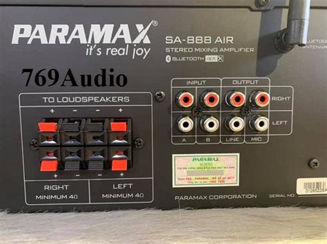 Ampli Karaoke Paramax Amply Parmax Sa 888 AIR Amply Parmax Bluetooth