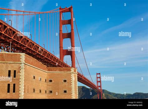 Golden Gate Bridge And Fort Point Stock Photo Alamy