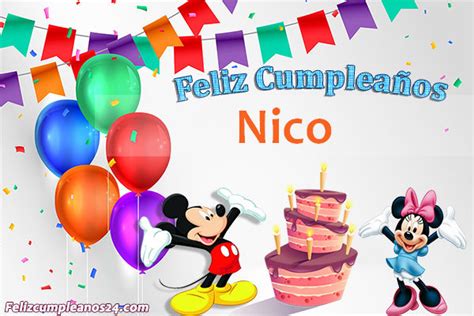 Feliz Cumplea Os Nico Tarjetas De Felicitaciones E Im Genes Feliz