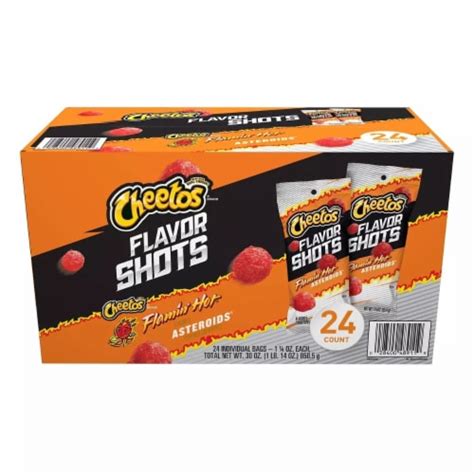 Cheetos Flavor Shots Flamin Hot Asteroids Flavored Corn Puffs Pack Unit Harris Teeter