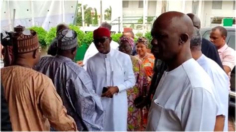 2023 Okowa Arrives Pdp Headquarters For Vice Presidential Screening