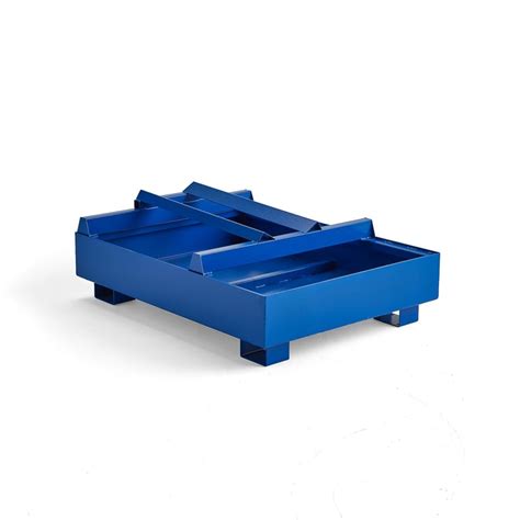 Drum pallet, 1 horizontal drum, 1250x950x470 mm, 240 L | AJ Products