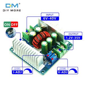 Jual 100 Asli Diymore 300W 20A DC DC Buck Converter Step Down Modul