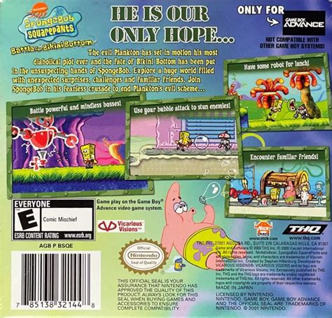 SpongeBob SquarePants Battle For Bikini Bottom Images LaunchBox Games Database