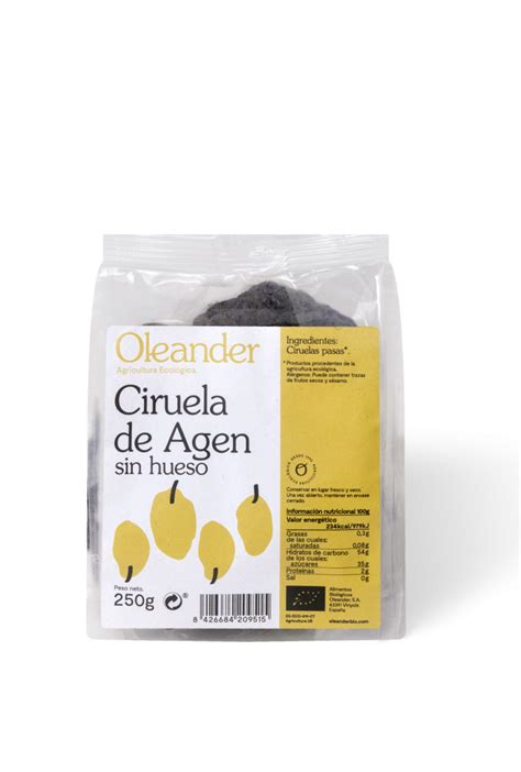 Oleander Bio Ciruelas De Agen Sin Hueso G