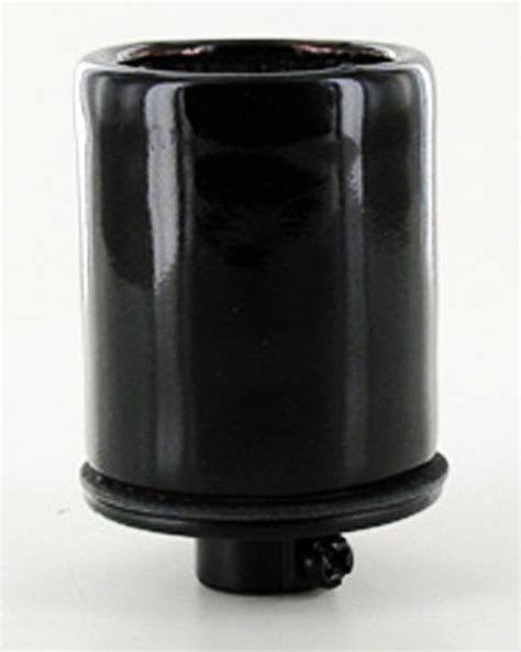 black porcelain lamp socket