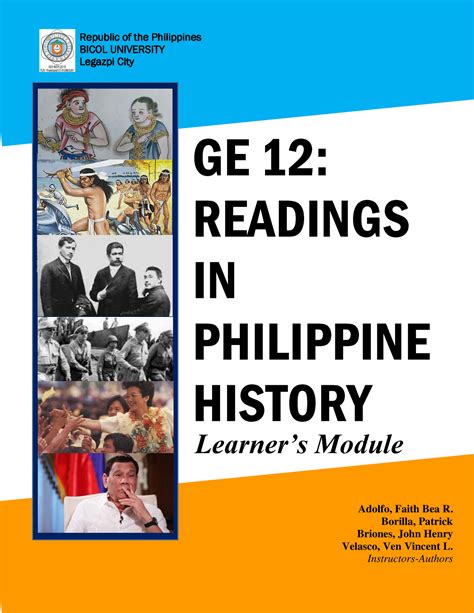 RPH Module Chapter 1 Philippine History GE 12 READINGS IN