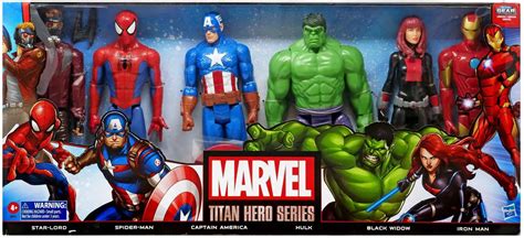 Marvel Titan Hero Series Star Lord Spider Man Captain America Hulk