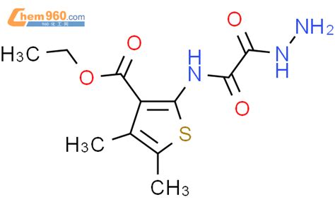 851288 82 9 Ethyl 2 Hydrazino Oxo Acetyl Amino 4 5 Dimethylthiophene