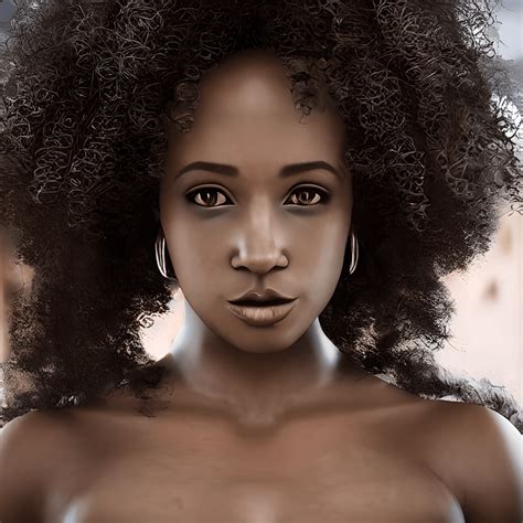 Beautiful Curly Haired African American Woman Profile Picture Hip Hop