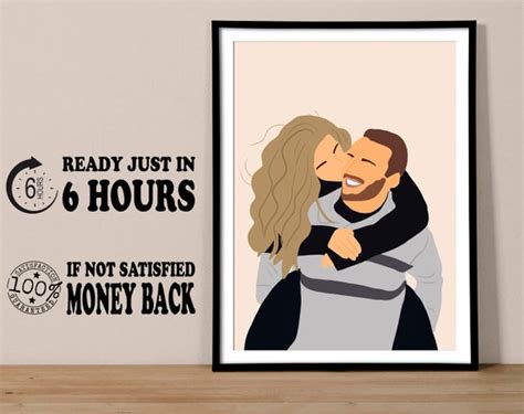 custom faceless portrait faceless portrait print custom etsy