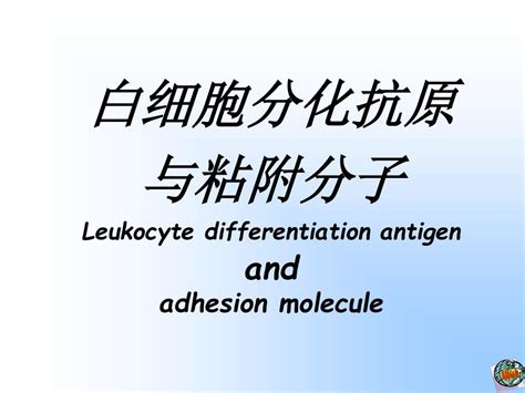 Ppt Leukocyte Differentiation Antigen And Adhesion