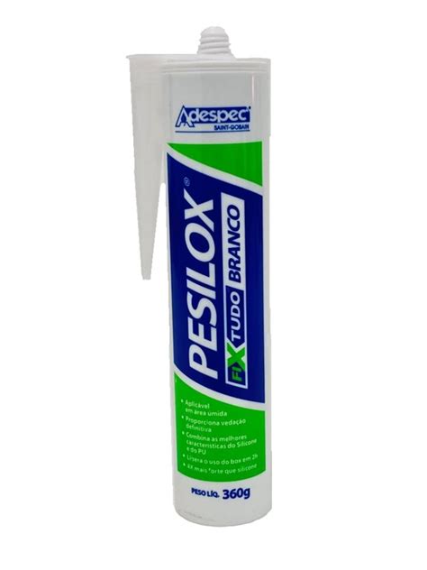 Cola Adesiva Pesilox FixTudo Construção Branco tubo 360 g Unitário