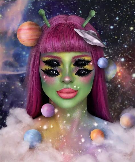 Halloween Makeup Ideas Maquillage Alien Maquillage Halloween Maquillage Robot