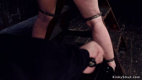 Anal Hooked Slave Gets Ass Caned