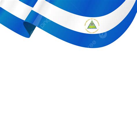 Vector De Bandera De Nicaragua Con Transparente PNG Dibujos Nicaragua