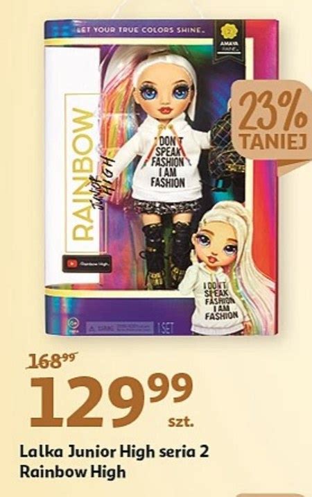 Lalka Rainbow High Taniej Promocja Auchan Hipermarket Ding Pl